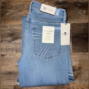 7 For All Mankind Light Blue Flare Jeans